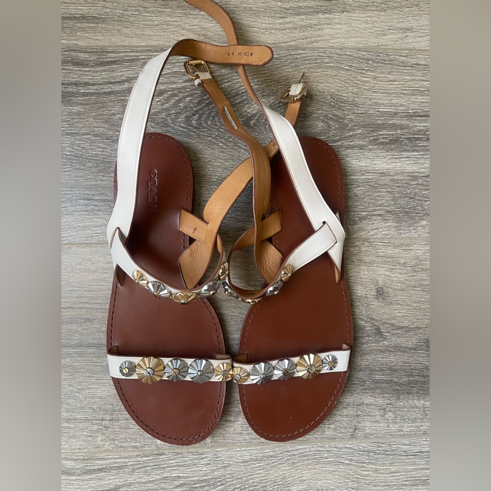 Coach White Sandals - Picture 2 of 5